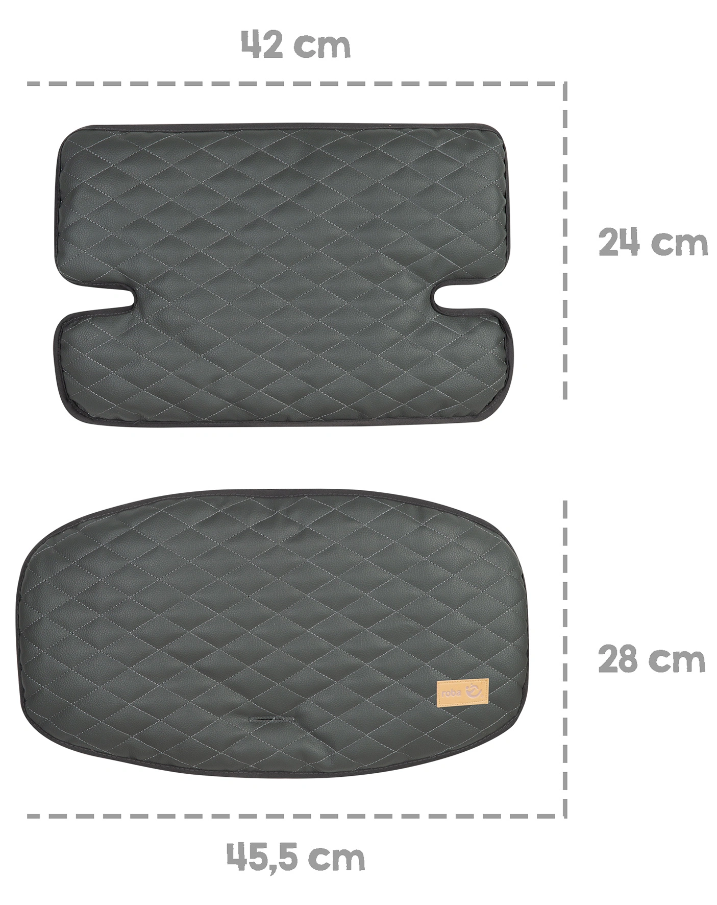 Hochstuhl-Sitzverkleinerer LUXE 2-tlg. (Farbe: graphite)
