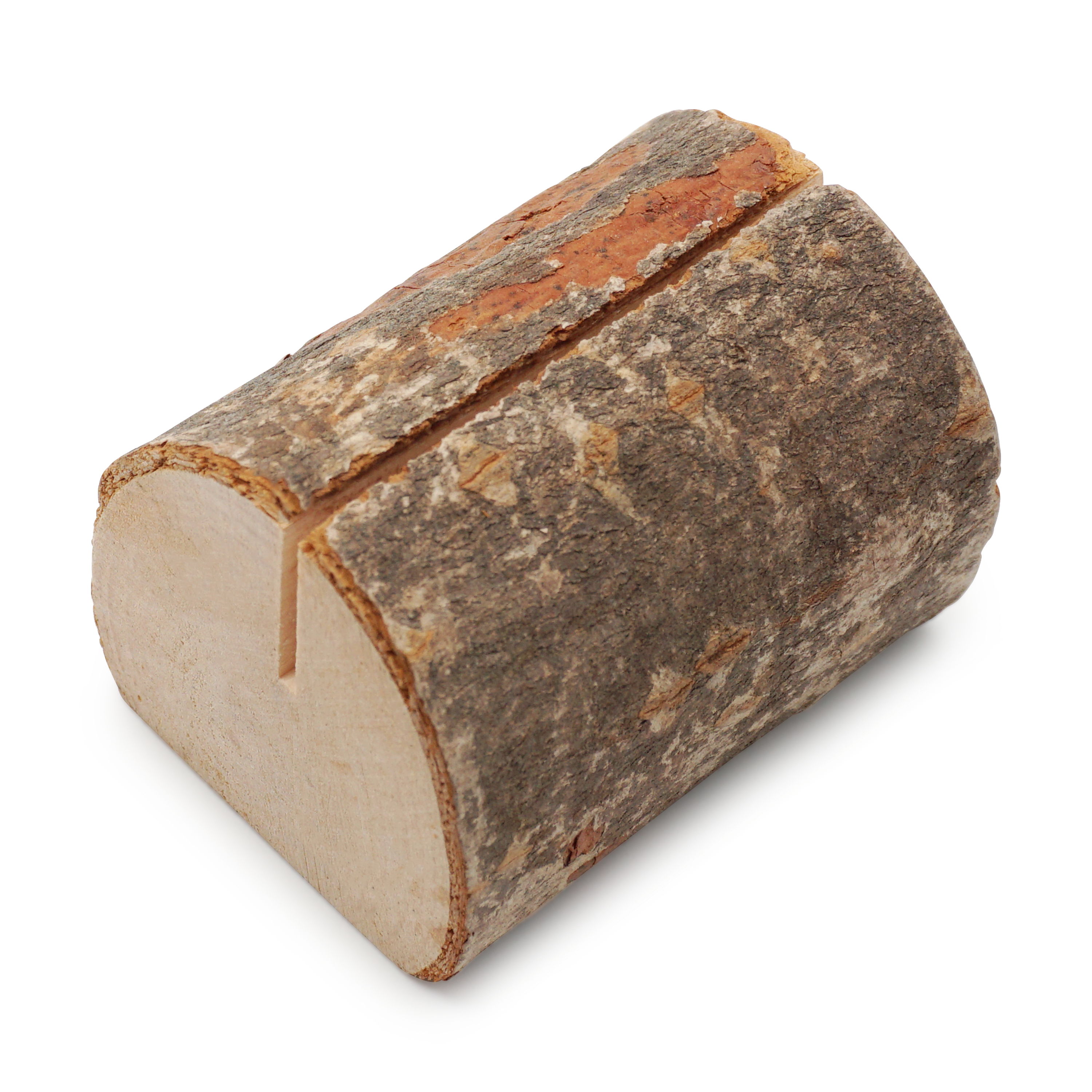 (55x45mm) Holz Tischkarten Halter Deko Postkarten Namenskarten Sockel - Braun