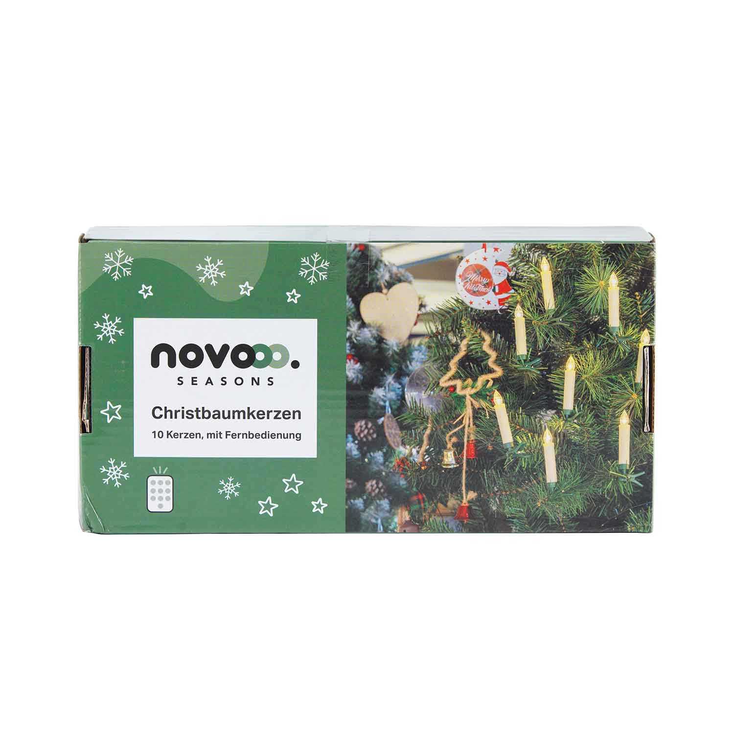 novooo LED-Baumkerzen 10 Stück mit Fernbedienung