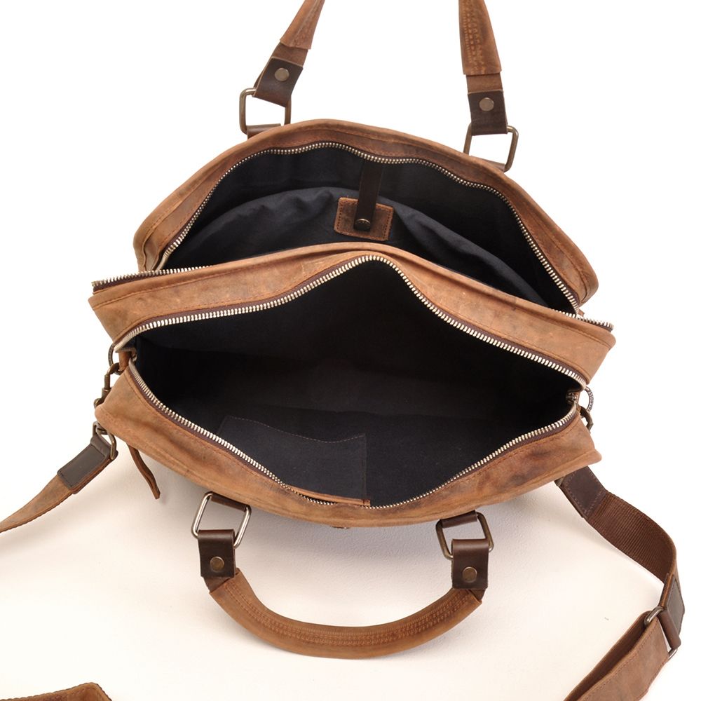 Berba Barbarossa Businesstas Dubbelvaks 15,6 inch Coffee