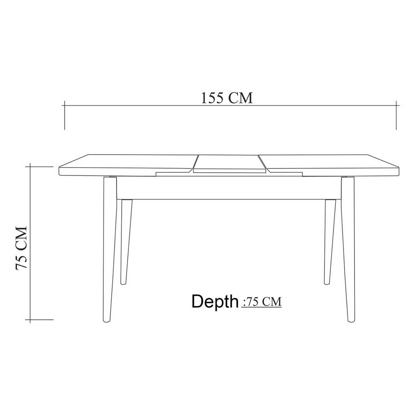Homitis Table + 2 Chaises + Banc Santiago 0900 pin atlantique/stone
