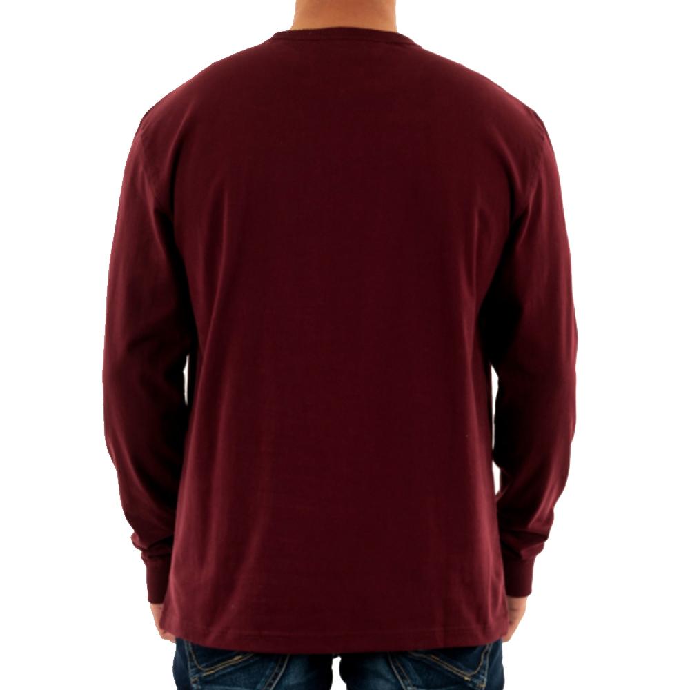 Tommy Hilfiger T-shirt Manches Longues Bordeaux Homme Tommy Hilfiger Reg Badge