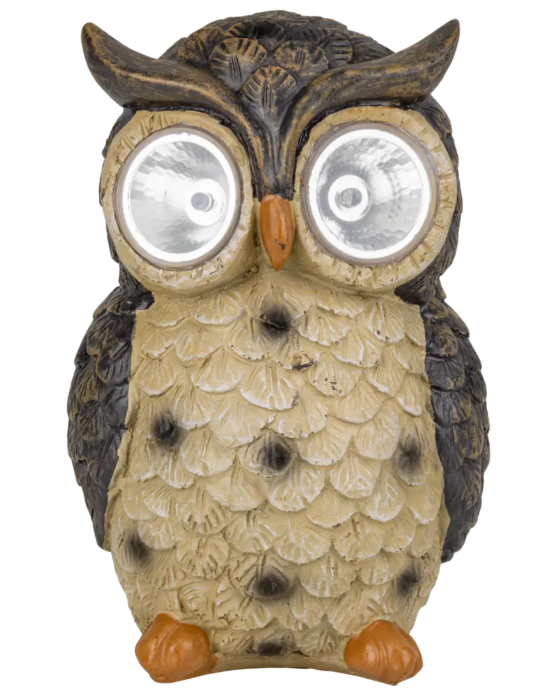 SARTANO Solcellefigur ugle H. 18 cm