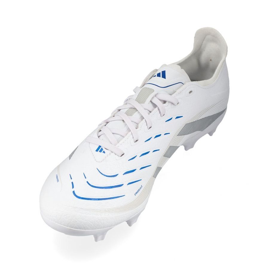 adidas Predator League FG/AG Polar Victory - Blanc/Argenté/Bleu