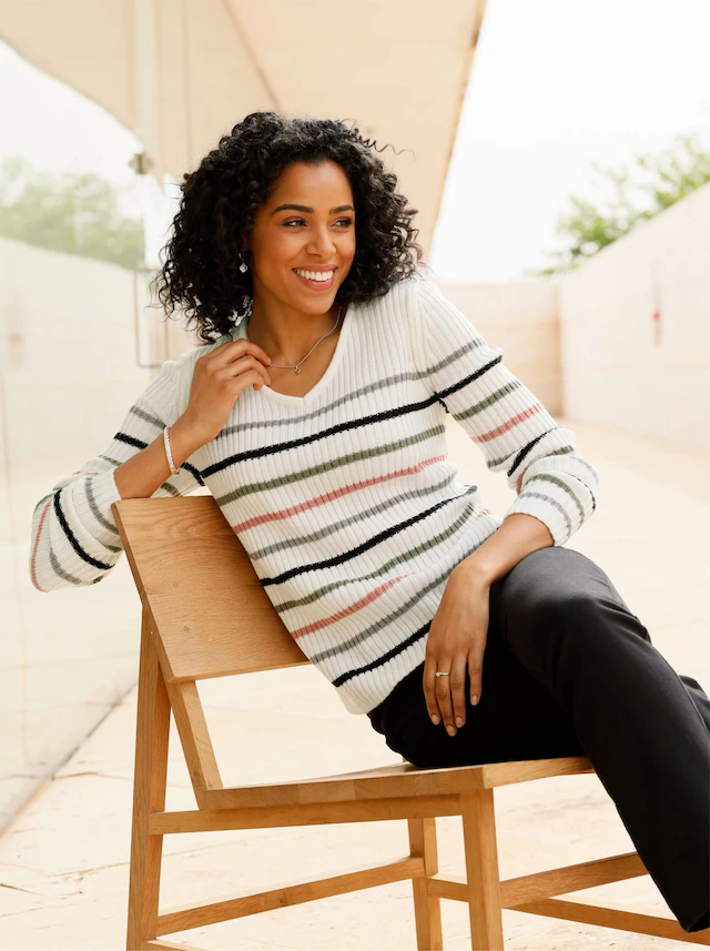 Classic Basics V-Ausschnitt-Pullover »V-Pullover«