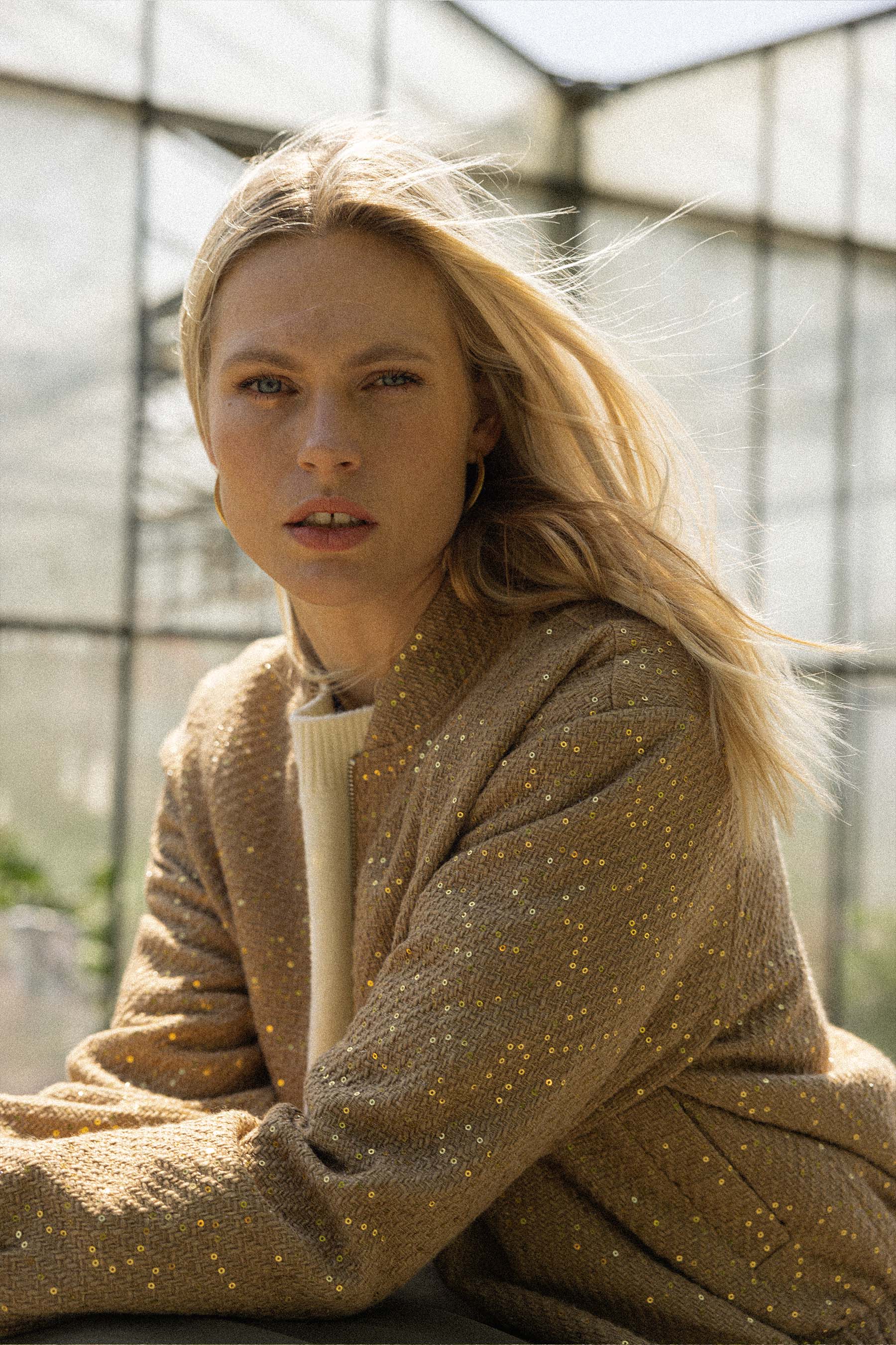 bomber jasje met sequins