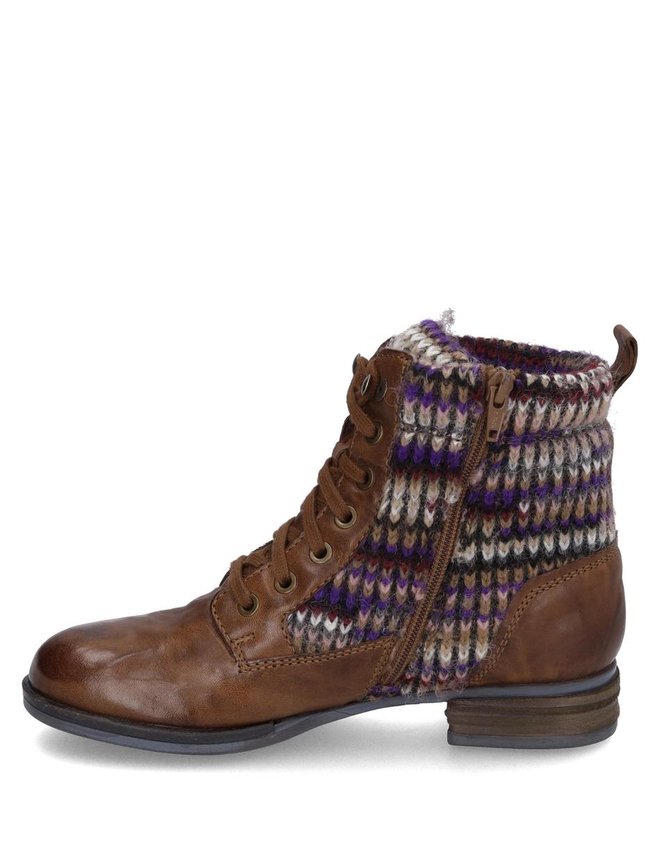 Stiefelette Sanja 17, cognac-kombi