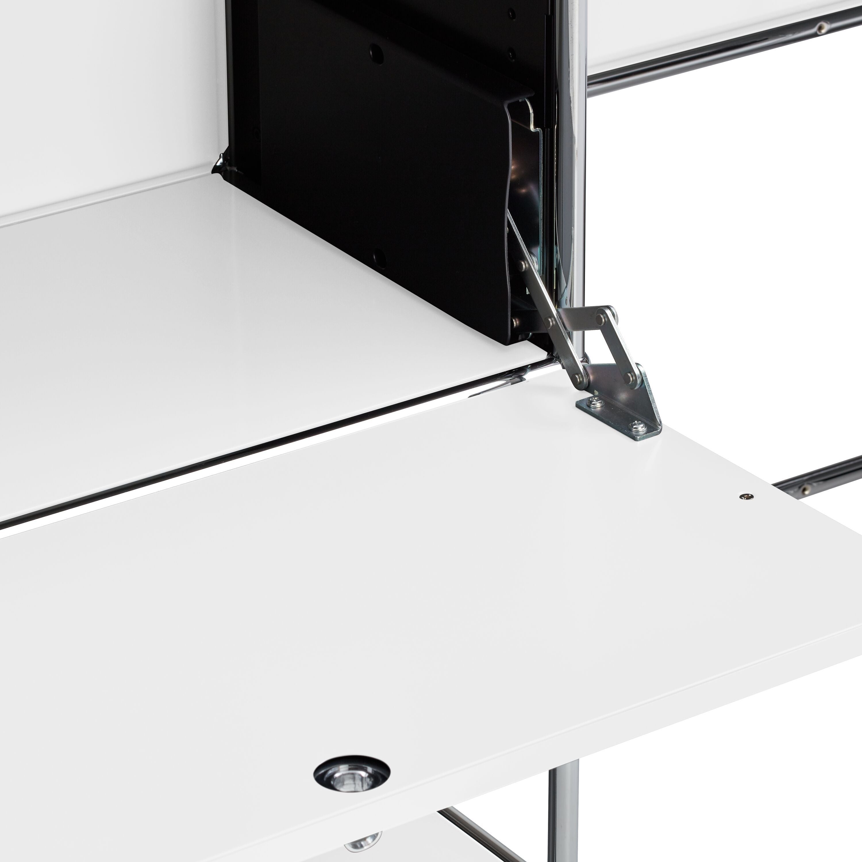 FLEXCUBE Schreibtisch - Weiss / B: 228.0 cm x T: 40.0 cm x H: 80.0 cm
