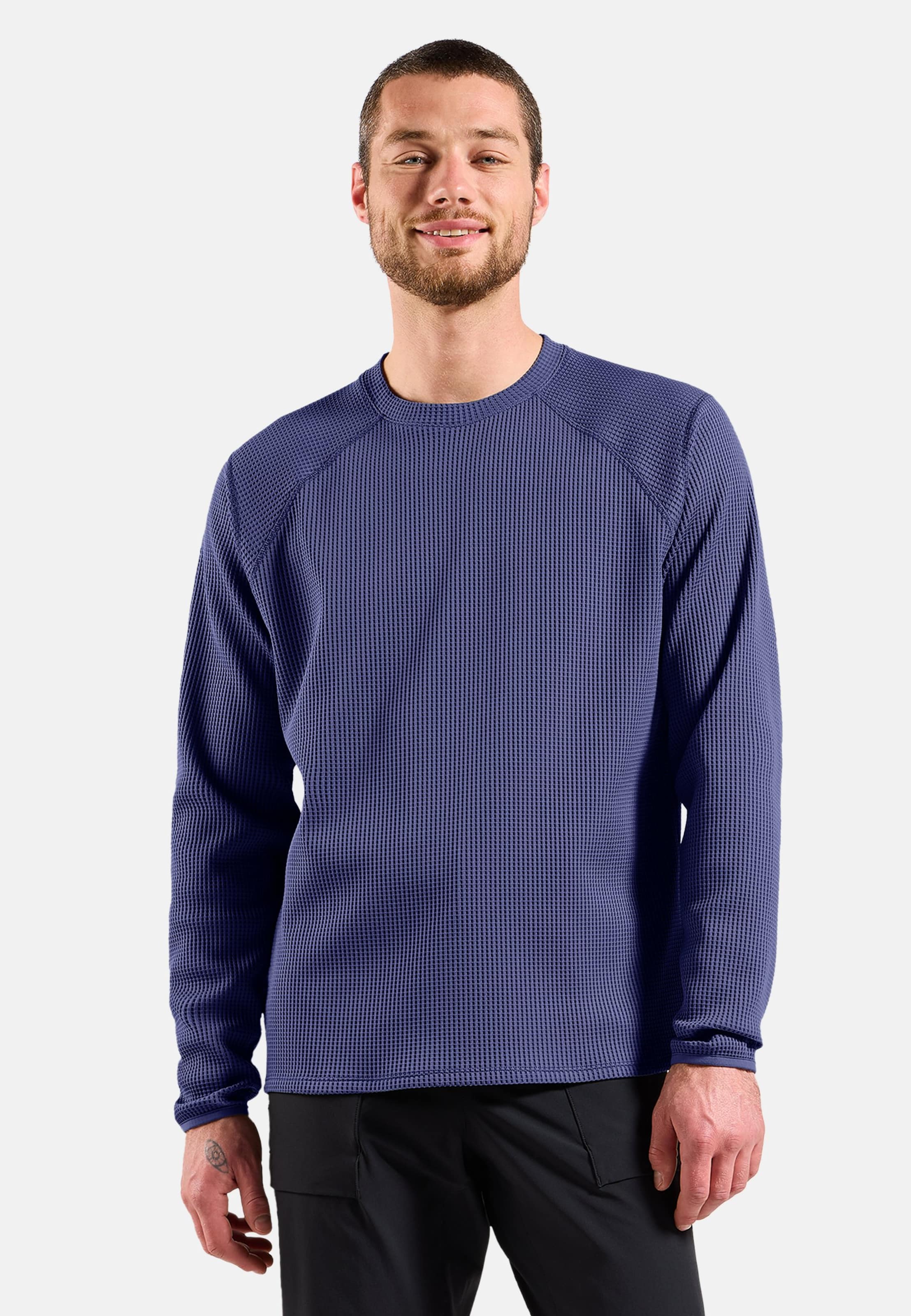 Cubic Multisport Mid Layer mit Rundhalsausschnitt in Skipper Blue