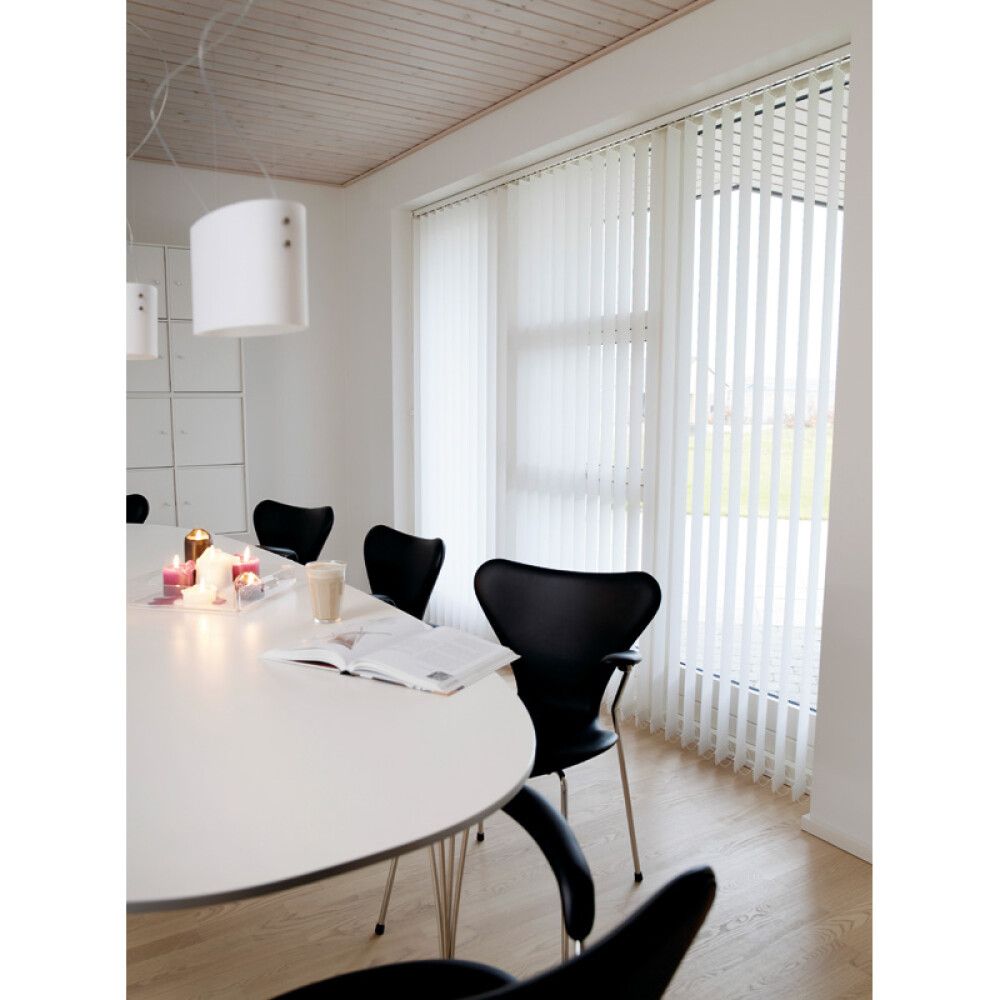 LAMELLGARDIN DEBEL LINE 190X250CM HVIT