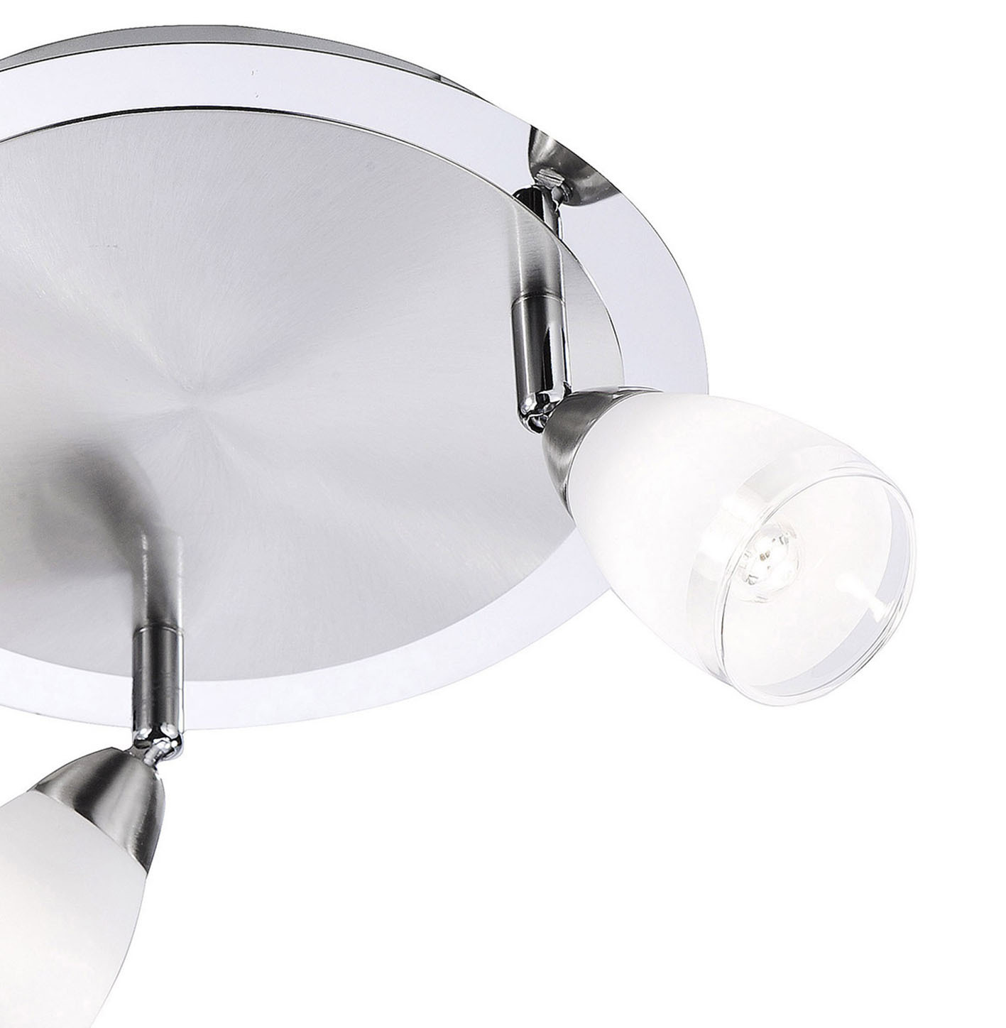 LED-Deckenleuchte - stahlfarben - Metall