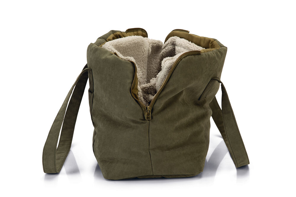 Designed by Lotte Bundu - Draagtas Hond - groen