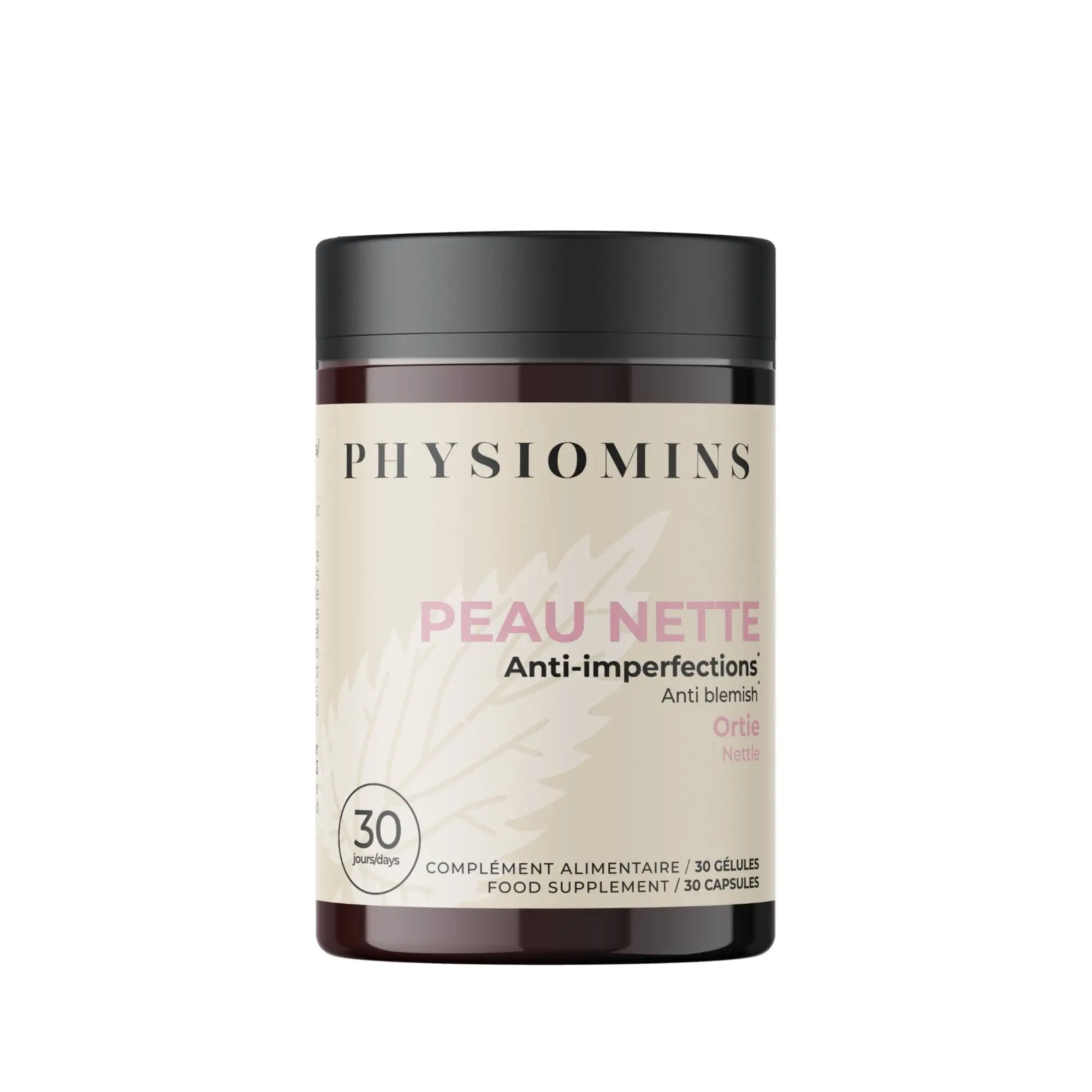Physiomins - Peau Nette Anti-imperfections 30 gélules - Complément alimentaire