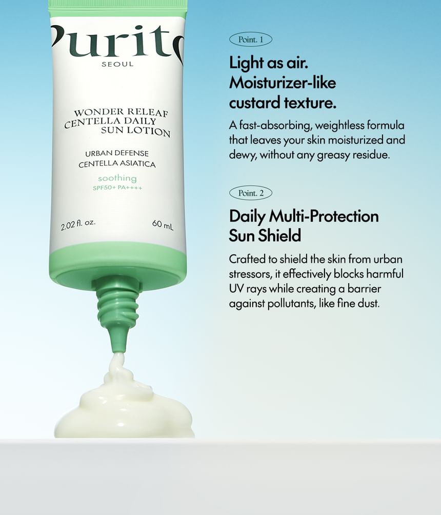 Purito SEOUL - Wonder Releaf Centella dagelijkse zonnebrandcrème