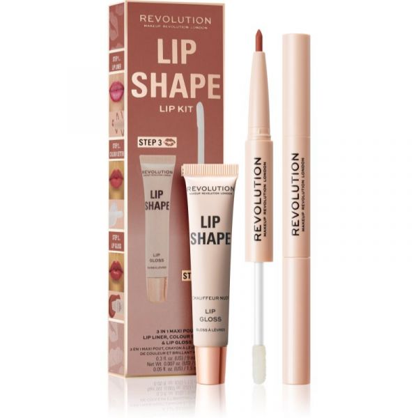 Makeup Revolution Lip Shape Kit Kit para Lábios Tom Chauffeur Nude 1 Unidade