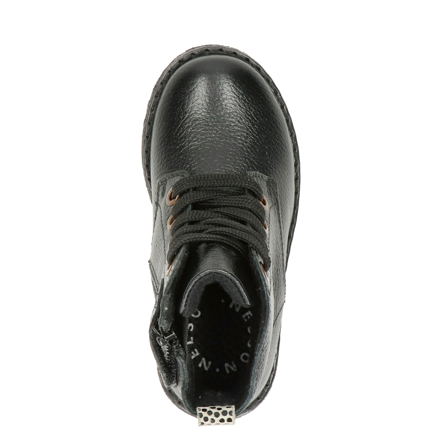 Kids meisjes veterboot Nelson Kids Zwart