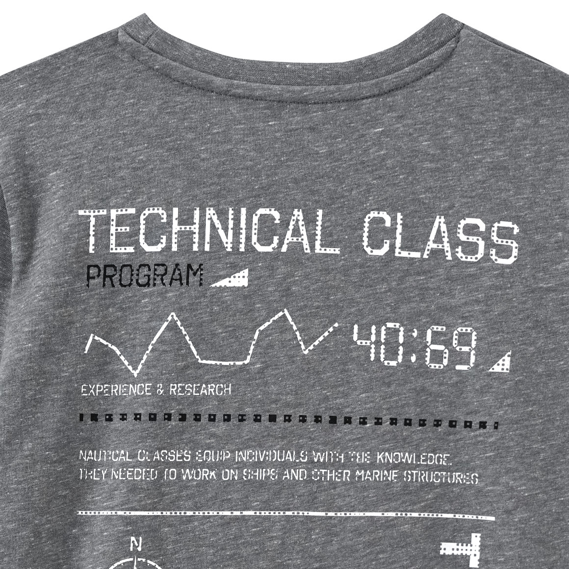 Yigga Jungen T-Shirt mit Rückenprint grau