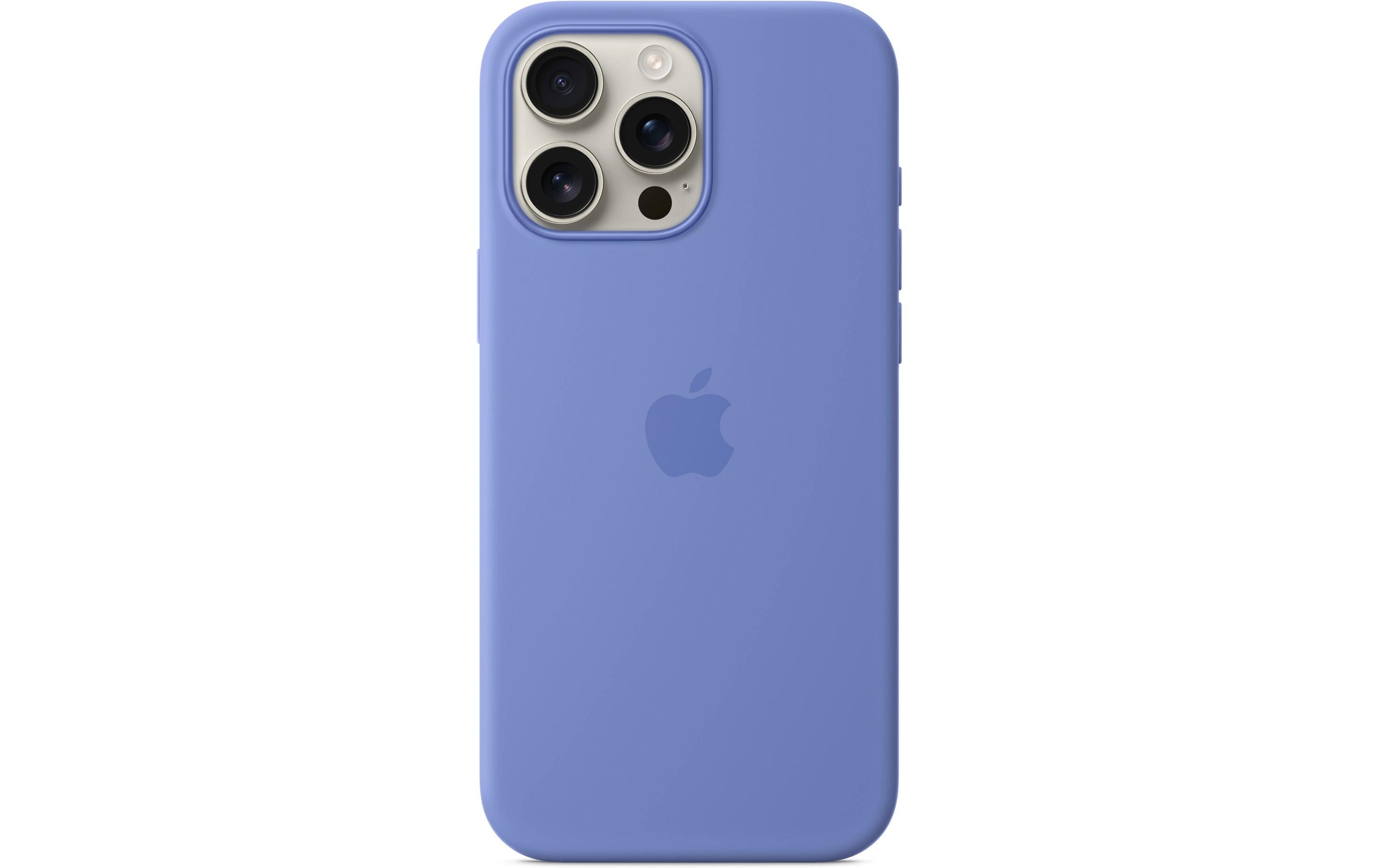 Silicone Case mit MagSafe iPhone 16 Pro Max PeriwinkleSilikon-Backcover mit «MagSafe» für das Apple iPhone 16 Pro Max
