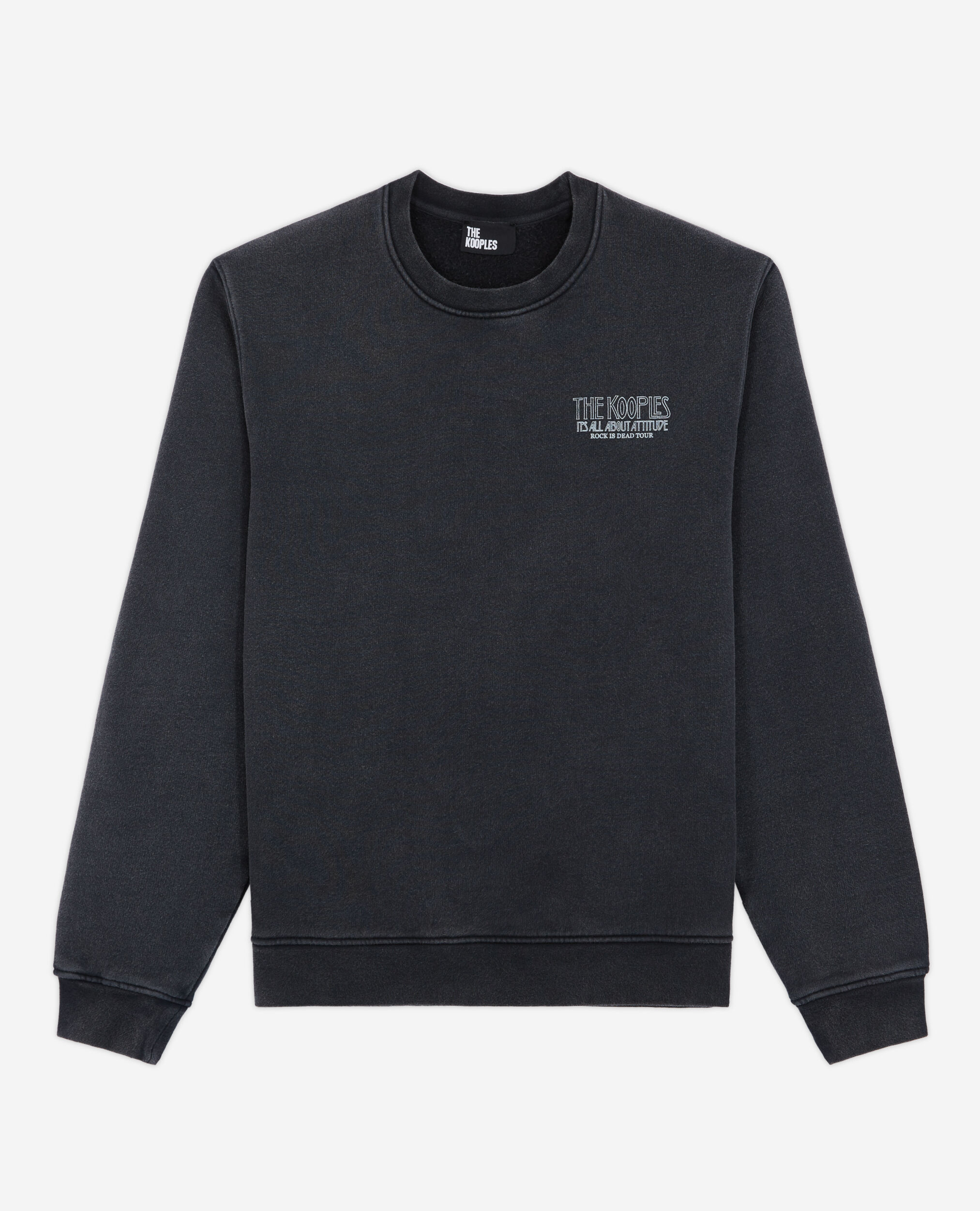 Sweatshirt imprimé noir