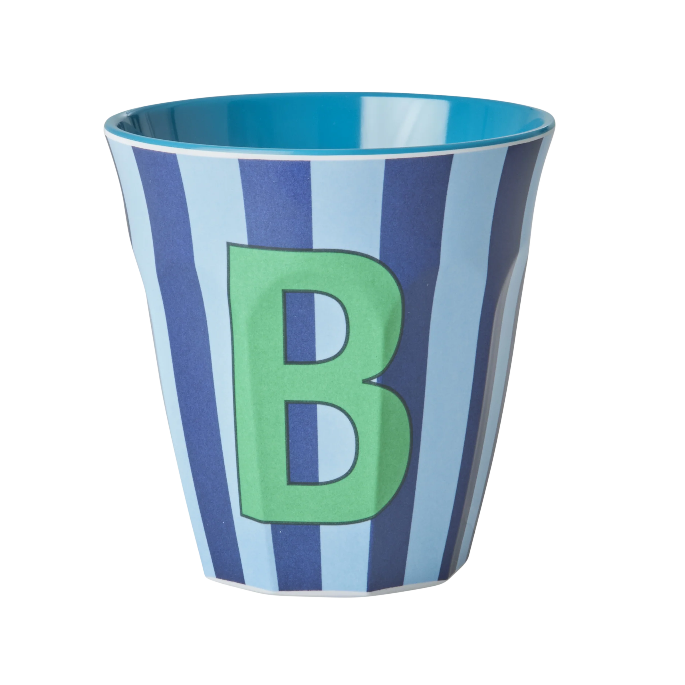 RICE  Melamine Alfabet kop, blå mix - 250 ml.