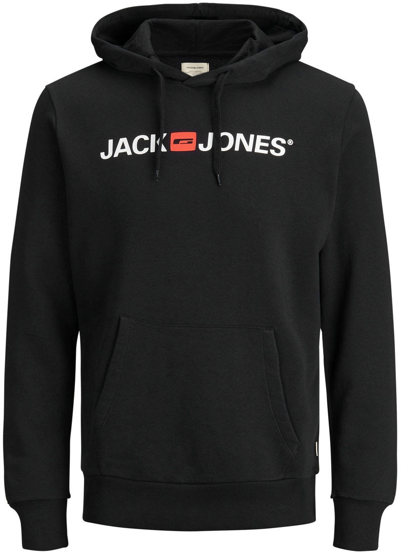 Jack & Jones Kapuzensweatshirt »JJECORP Hoodie mit Logo und hohem Tragekomfort«, bedruckt, casual, regular fit, Baumwollmischung, Rundhals