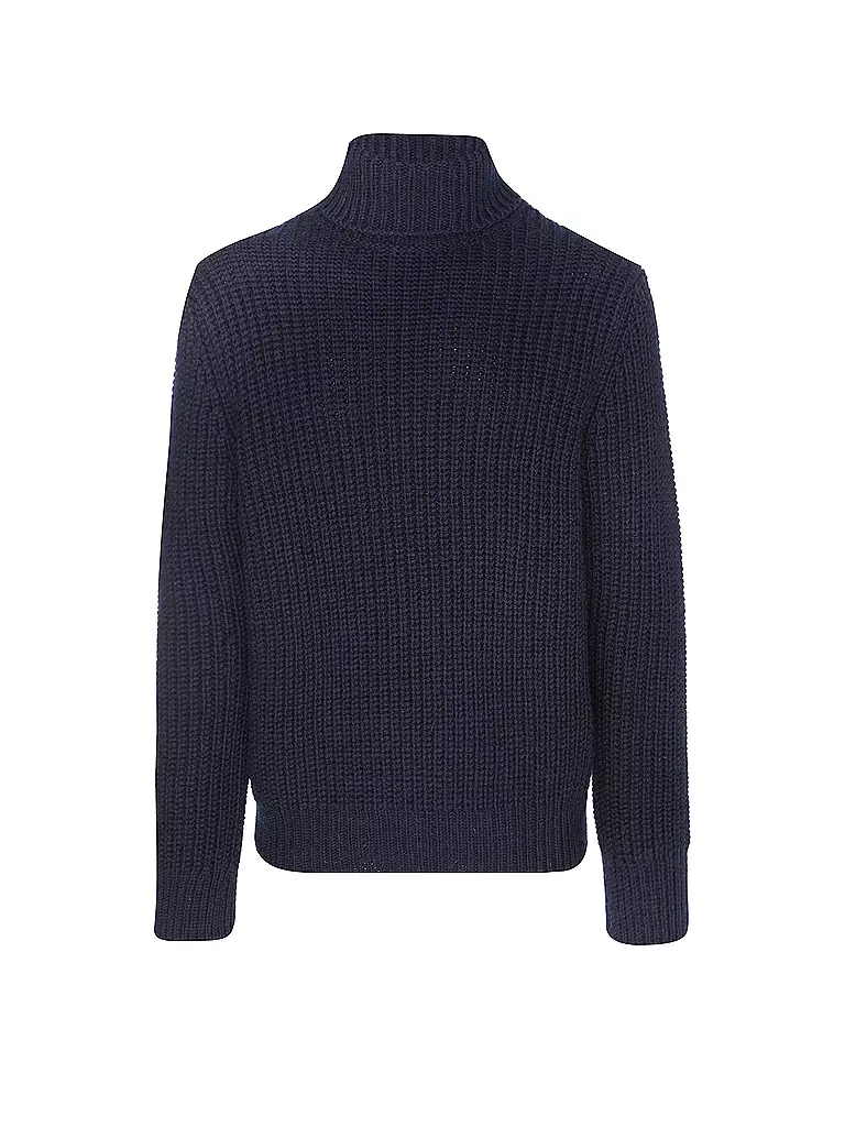 NUDIE JEANS Rollkragenpullover  blau
