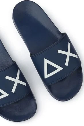 Sun68 Slippers Logo Navy X35102-07 kopen