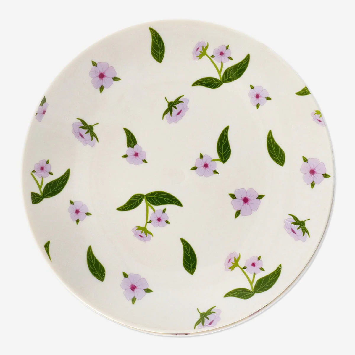 Genanvendelige tallerkener med kirsebærblomster - 4 stk