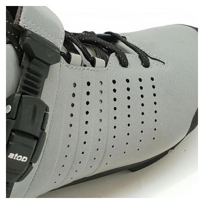 Chaussures de Gravel et Route Triban GRVL 520 Reflective Visible Gris