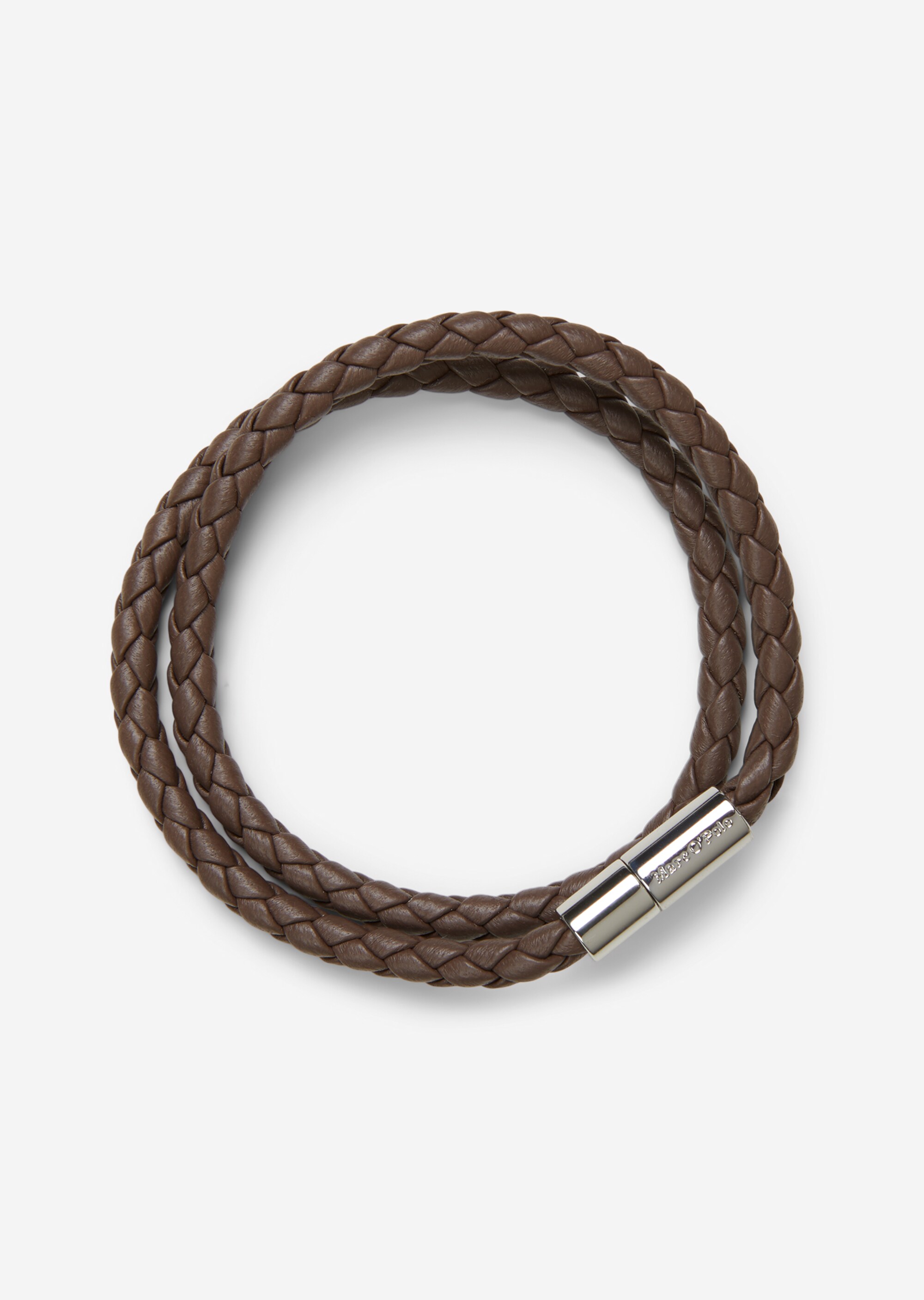 Geflochtes Leder-Armband mit Magnetverschluss