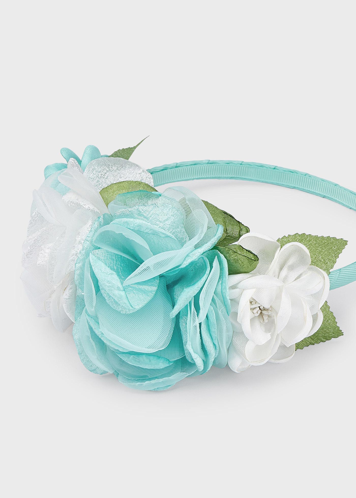 Tiara com aplique floral para meninas