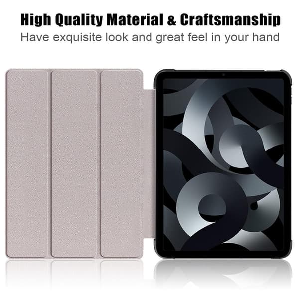 Apple iPad 10.9 2022 Trifoldelig Slim Fit Deksel - Rosagull