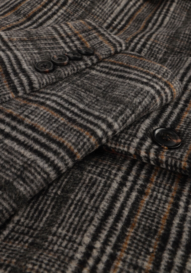 SCOTCH & SODA grijze scotch & soda mantel hairy boucle overcoat