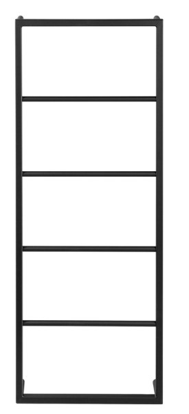 SCHADEMODEL: Sapho Industrial handdoekrek hangend 115x45cm mat zwart