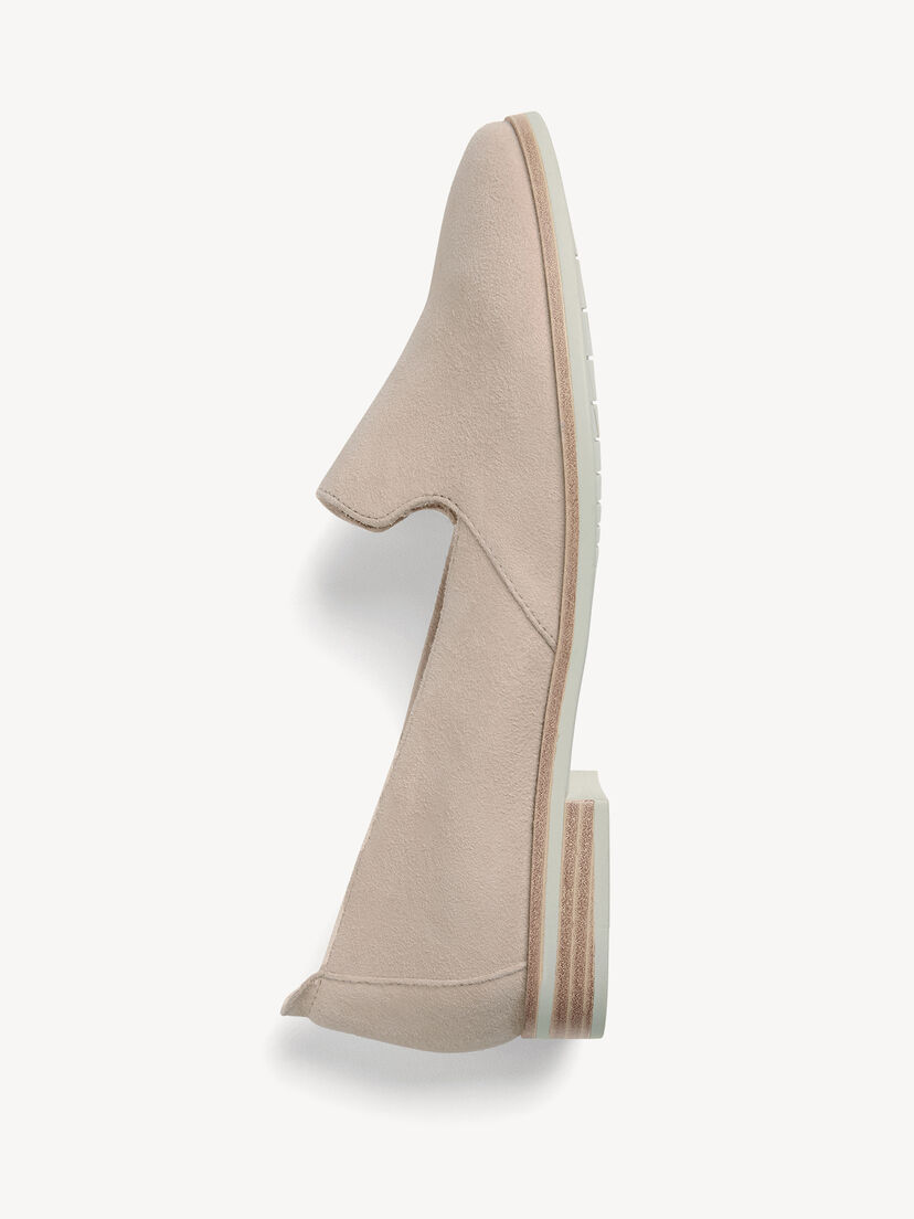 Leren Instappers - beige