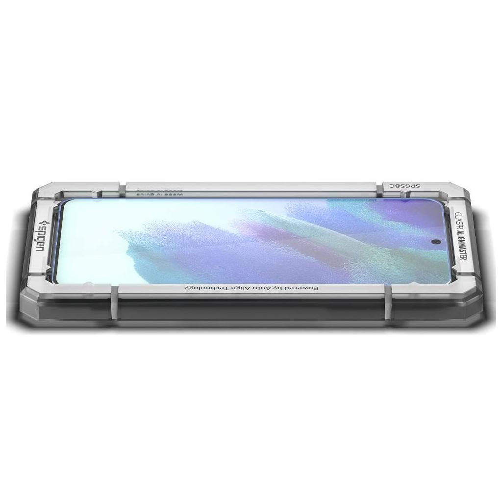 (2er Set) Samsung Galaxy S21 FE 5G AlignMaster Glas Tr Clear Panzer Glas Case Friendly   Montagerahmen (AGL03088)