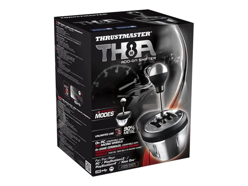 ThrustMaster TH8A Shifter - Håndtag til gearskift - kabling - for PC, Sony PlayStation 3, Microsoft Xbox One, Sony PlayStation 4, Sony PlayStation 5, Microsoft Xbox Series S, Microsoft Xbox Series X