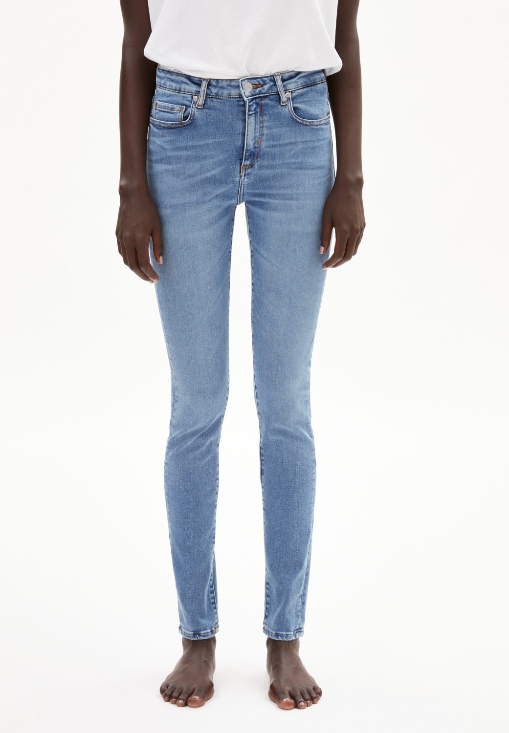 Armedangels Damen-Jeans Tillaa X Stretch Sky Blue
