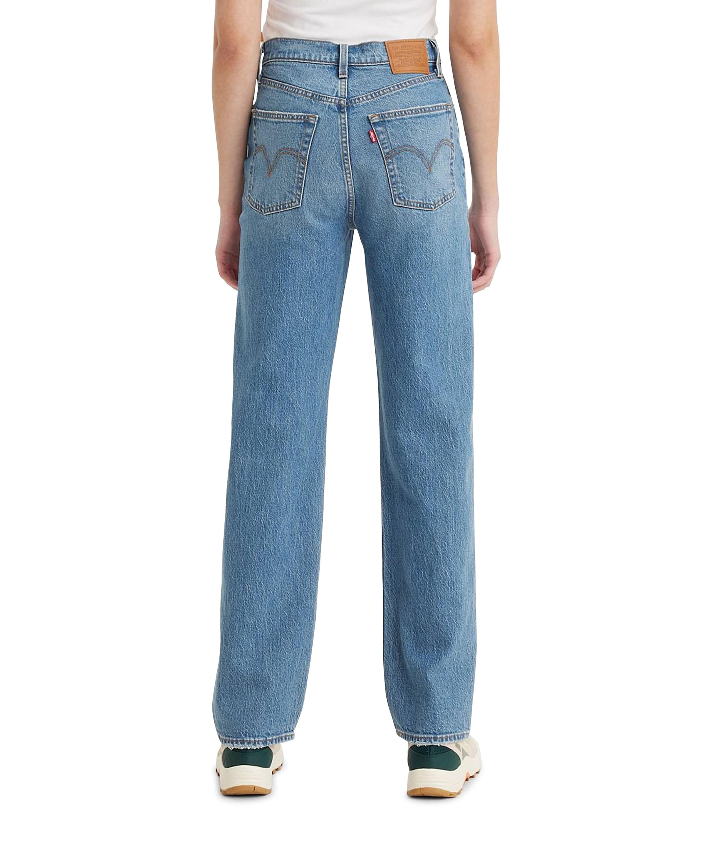 Levi's Ribcage full length dames jeans blauw