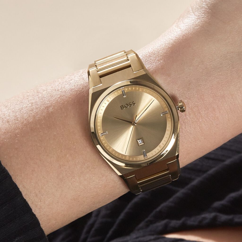 Montre Boss Steer Doré