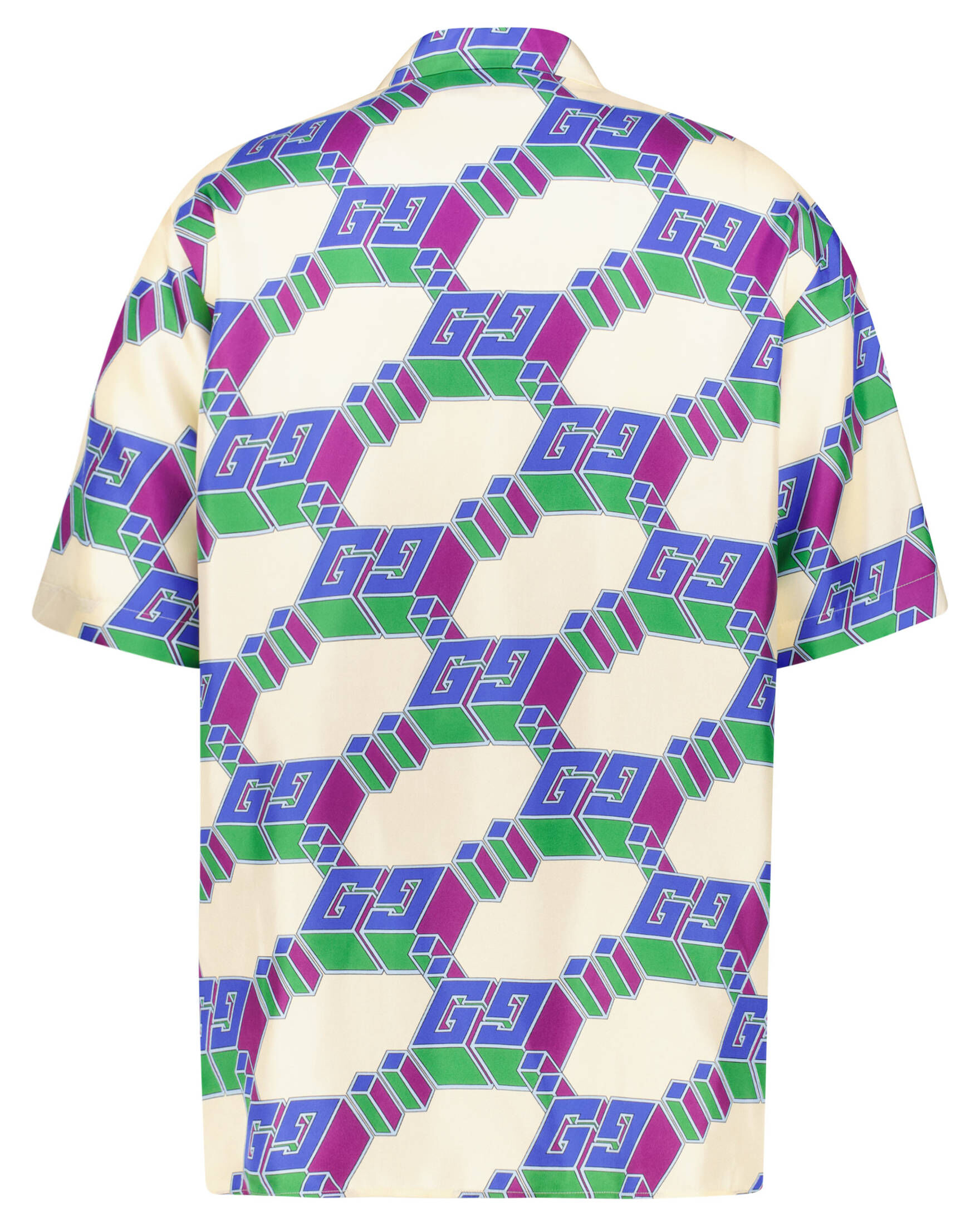 Gucci| Herren Seidenhemd BOWLING HAWAII SHIRT Kurzarm