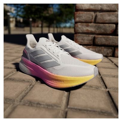 Chaussures Running adidas Ultraboost 5X Blanc/Rose/Orange Homme