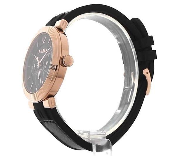 Furla Ladies Furla Block Black Rose Watch WW00011002L3