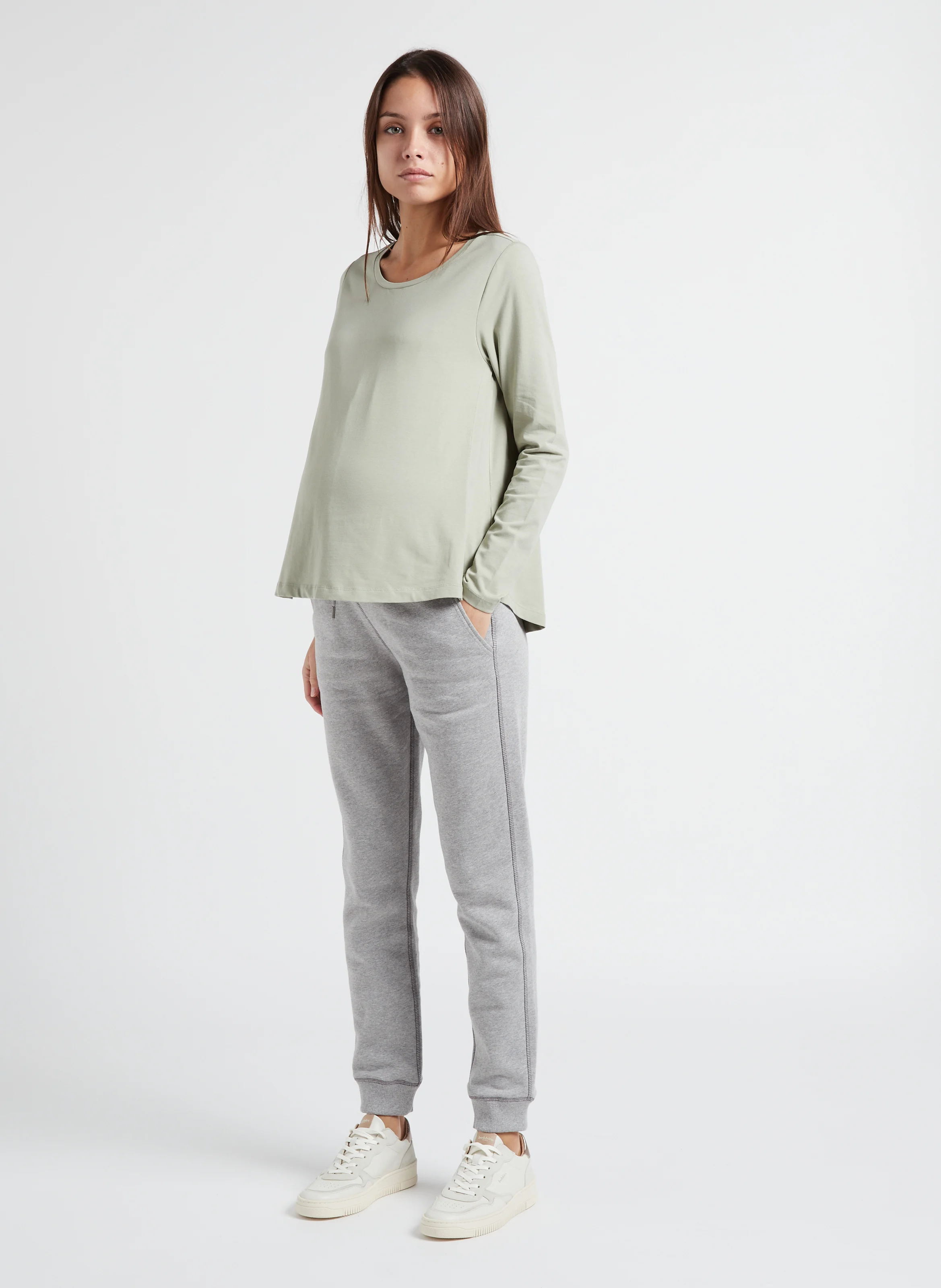 SAM - Jogging de grossesse en coton | Gris