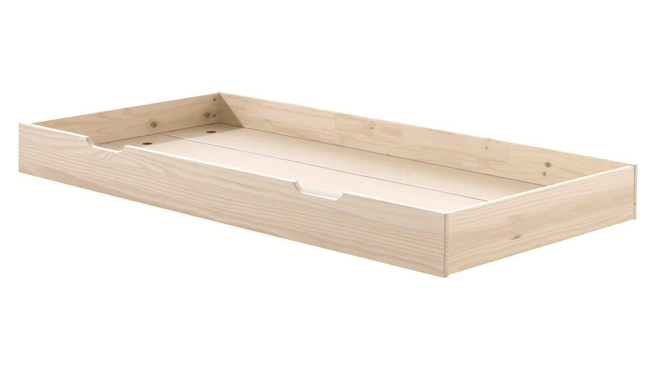 Kajuitbed Fritz met 3 laden en slaaplade naturel