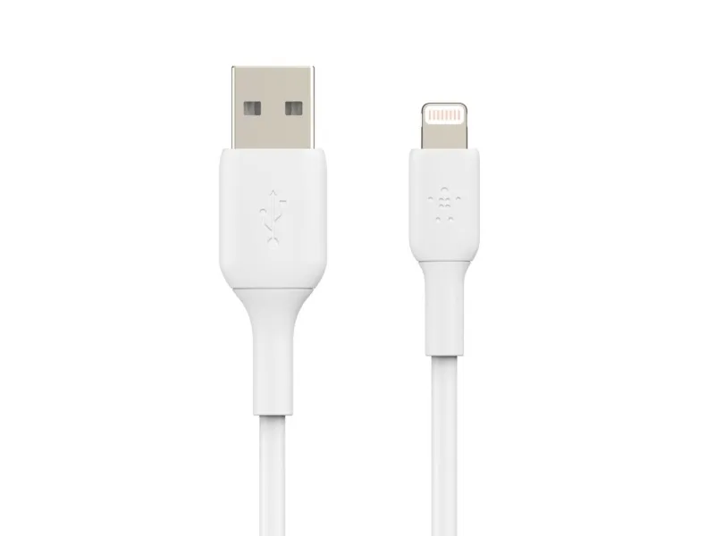 Belkin BoostCharge - Lightning-kabel - Lightning han til USB han - 3 m - hvid