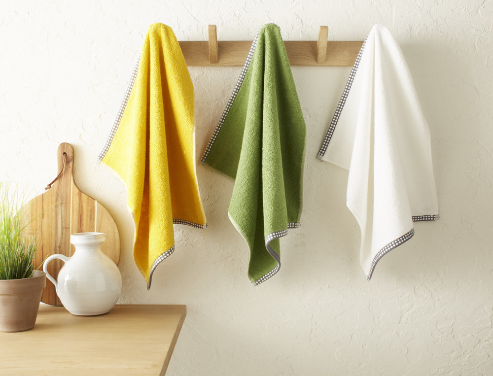 Lot de 3 essuie-mains-Couleurs citron