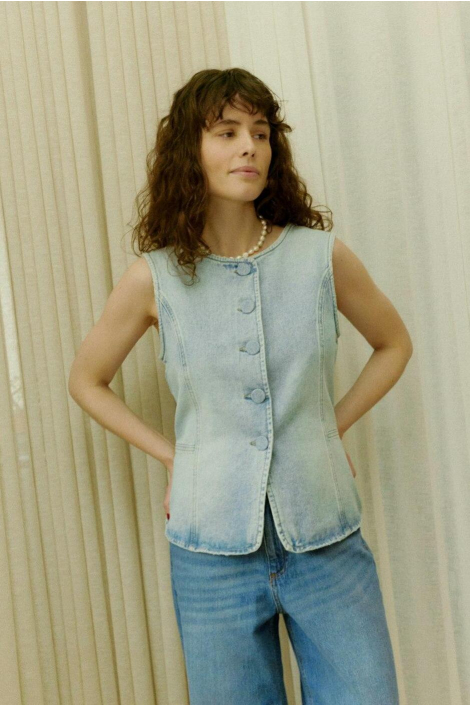Vero Moda blauwe dames gilet