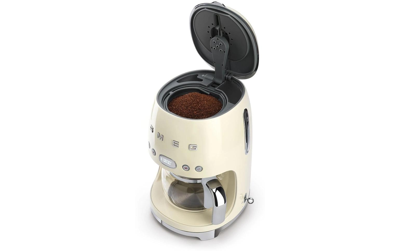 Filterkaffeemaschine 50's Style DCF02CREU Crème<br>Kaffeemaschine mit Glaskanne