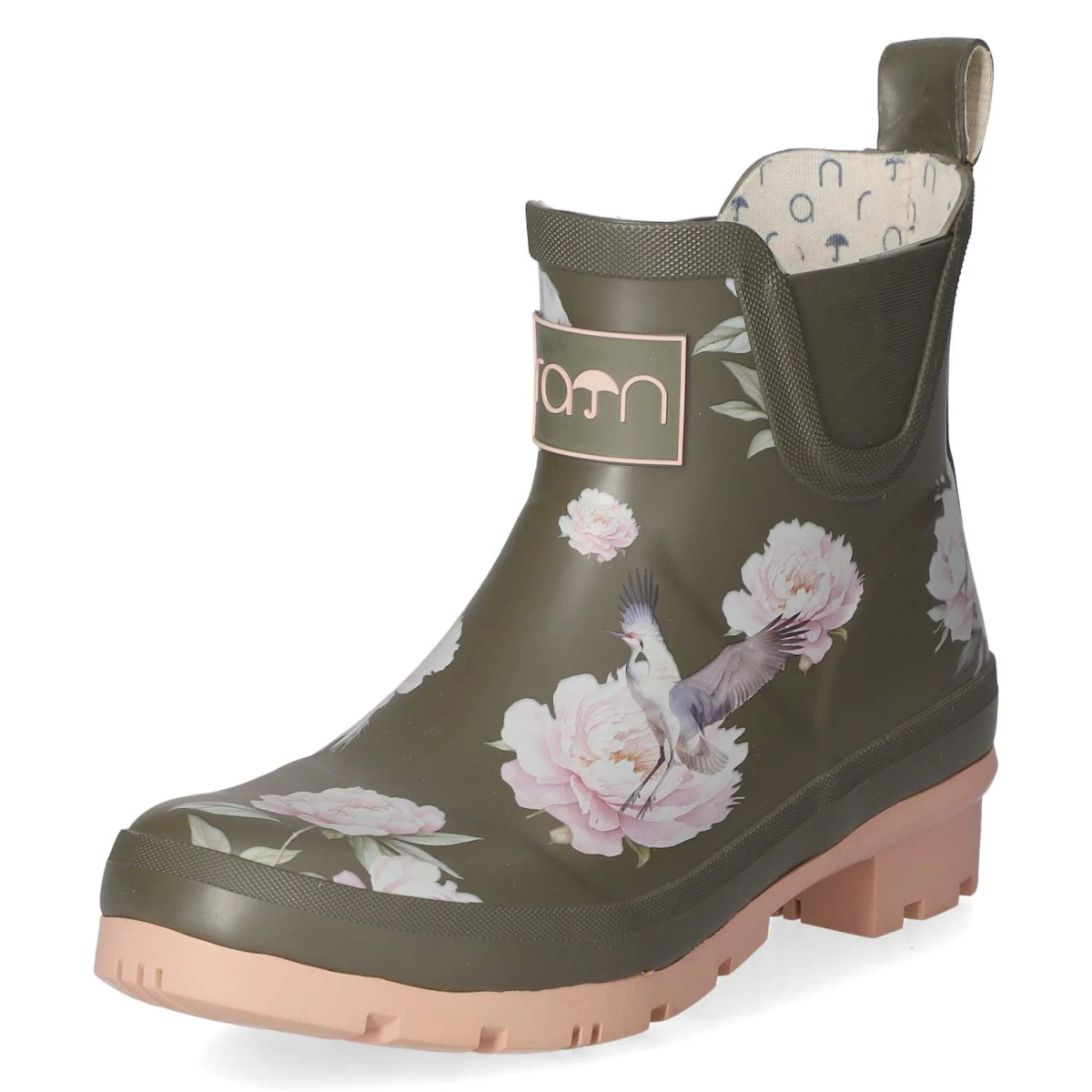 RajnGummistiefel PEONY - Kaki-Pink